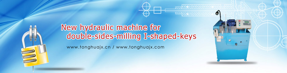 New hydraulic machine for double-sides-milling I-shaped-keys
