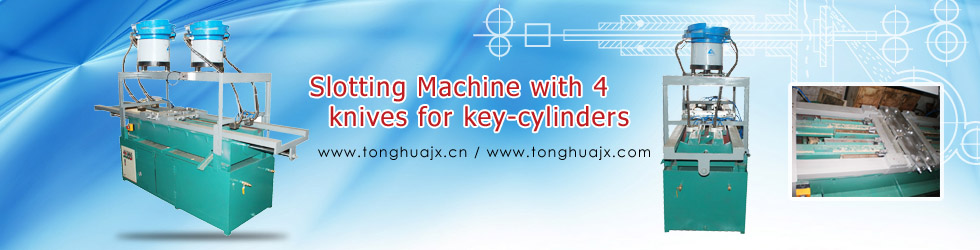 Slotting Machine with 4 knives for key-cylinders